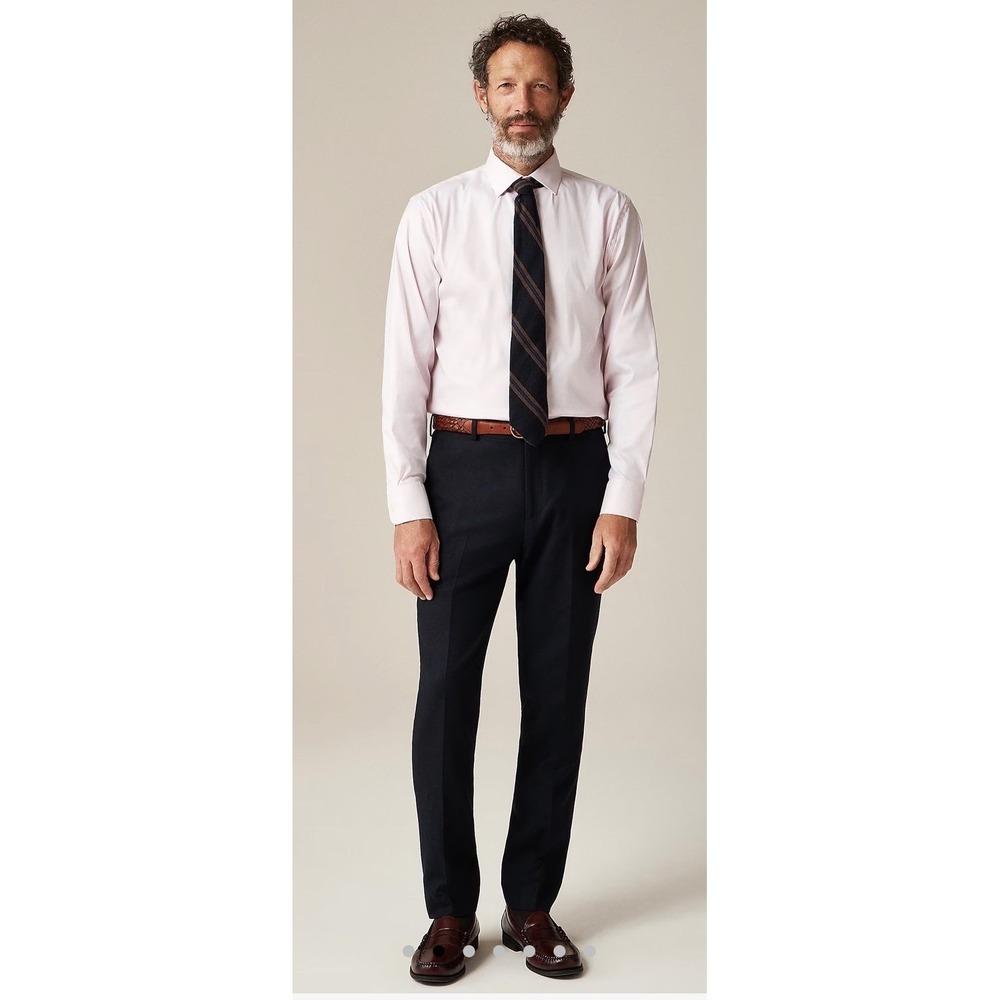 J.CREW Ludlow Slim-fit Suit Pant in English Cotton-wool Blend Blue 31x32 BH231